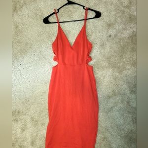 Red midi (cotton dress)